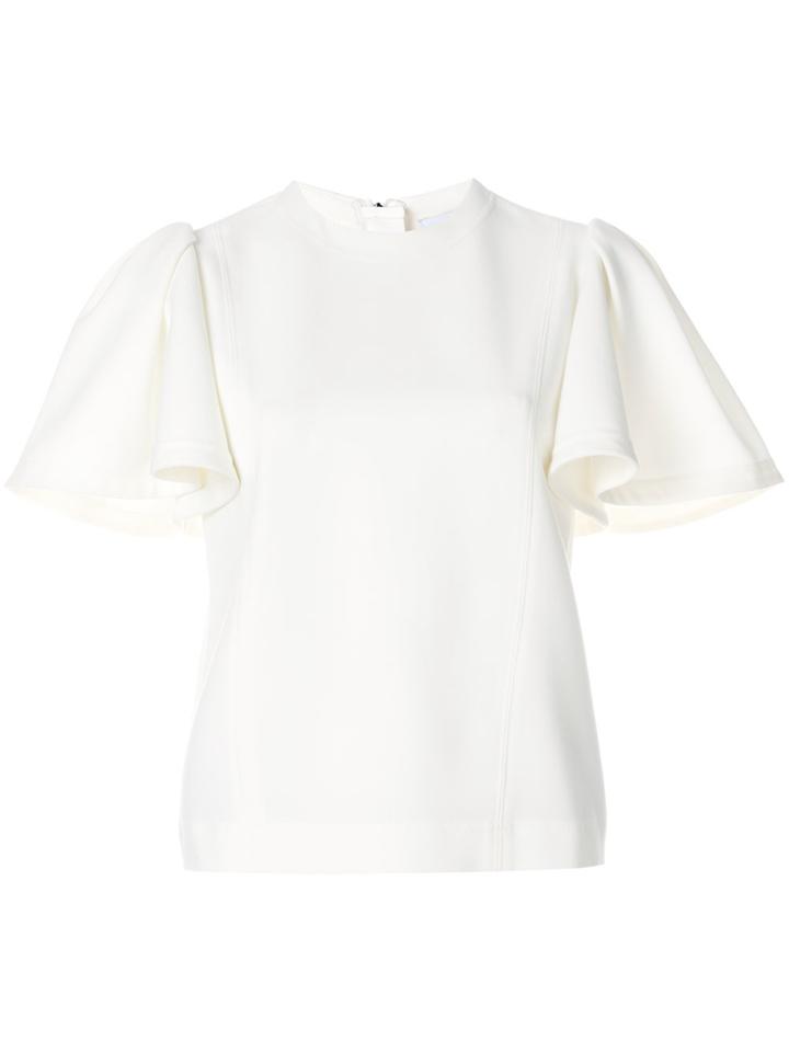Msgm Frilled Sleeve Blouse - White