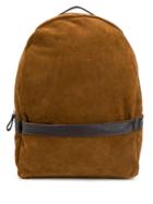 Eleventy Suede Backpack - Brown