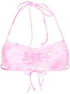 Frankies Bikinis Reed Tie-dye Bikini Top - Pink