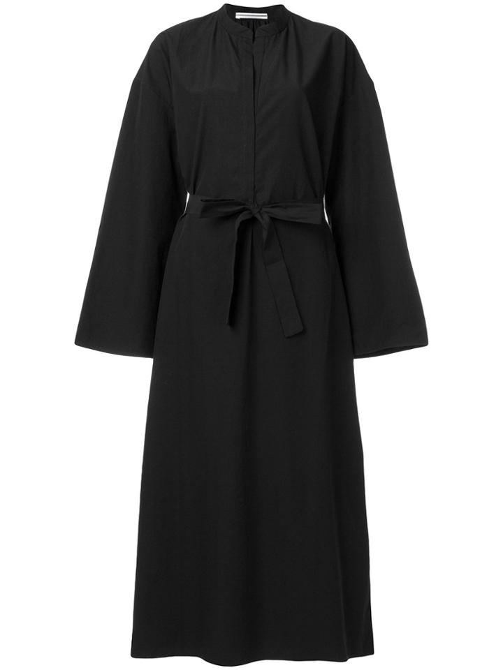 Cristaseya Belted Shirt Dress - Black