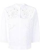 Chloé Laser Cut Shirt - White
