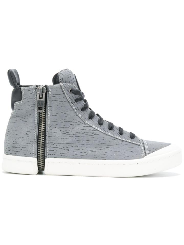 Diesel S-nentish Hi-top Sneakers - Grey