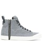 Diesel S-nentish Hi-top Sneakers - Grey
