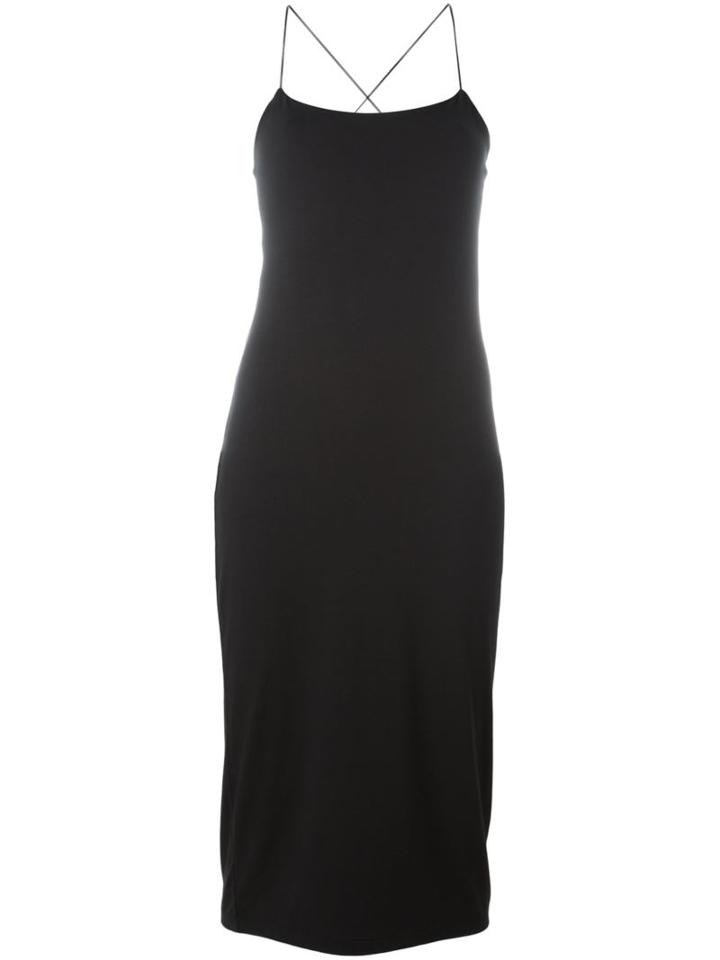 T By Alexander Wang Cut-out Fitted Dress, Women's, Size: M, Black, Modal/spandex/elastane