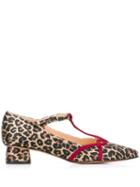 Chie Mihara Sandor Cheetah Sandals - Neutrals