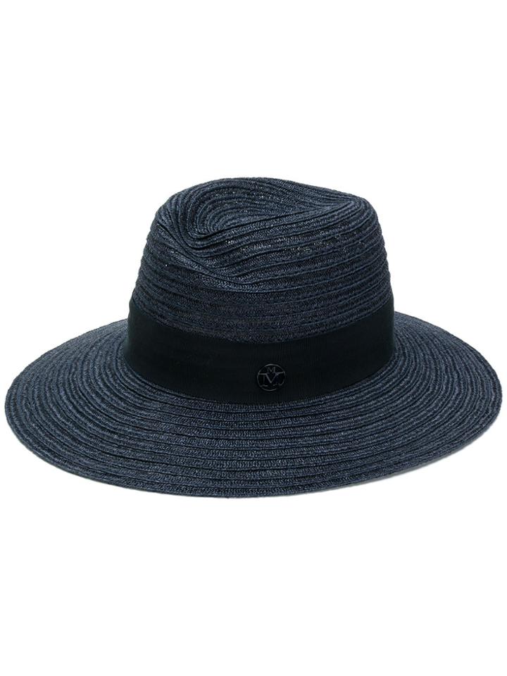 Maison Michel Straw Hat - Blue