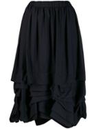 Comme Des Garçons Girl Flounce Layered Midi Skirt - Blue