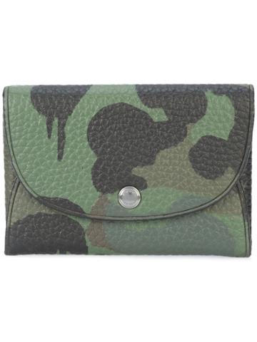 Coach Wild Beast Print Card Case - Green