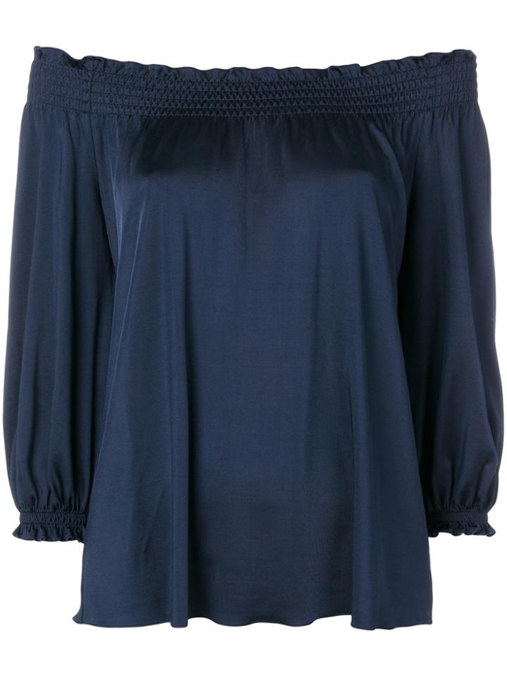 Blumarine Off-shoulder Blouse - Blue