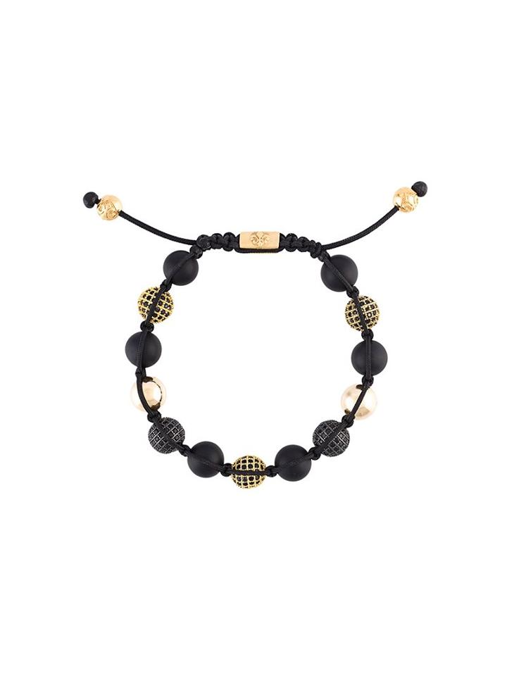 Nialaya Jewelry Beaded Bracelet, Men's, Size: Small, Black