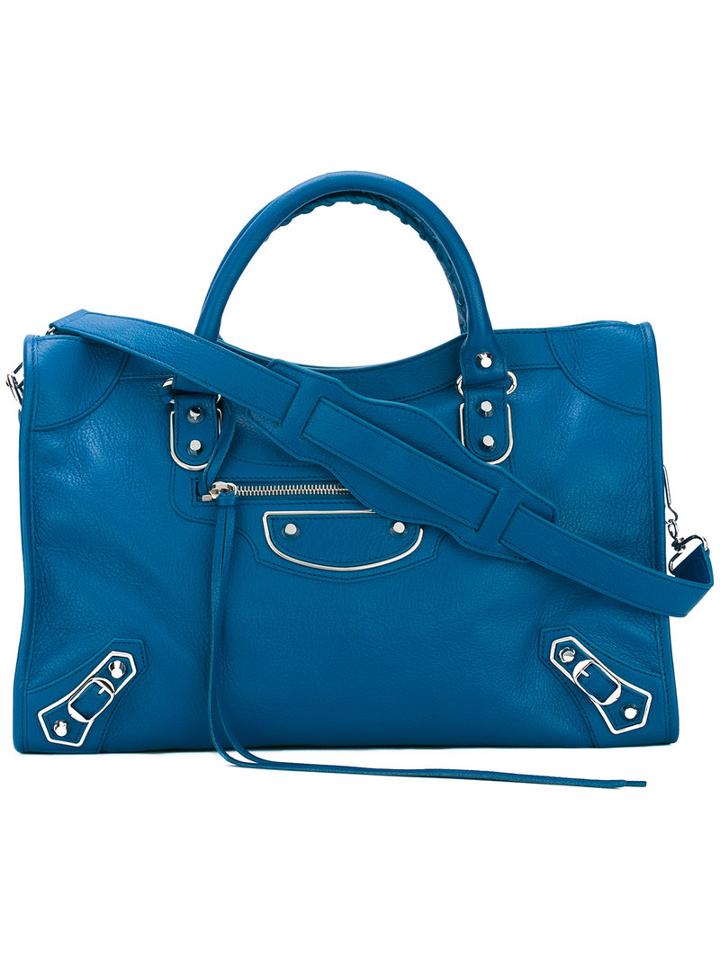 Balenciaga - Classic City Bag - Women - Goat Skin - One Size, Women's, Blue, Goat Skin