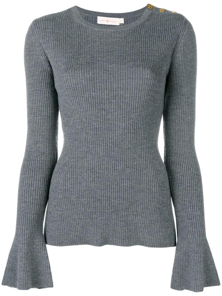 Tory Burch Knitted Liv Sweater - Grey