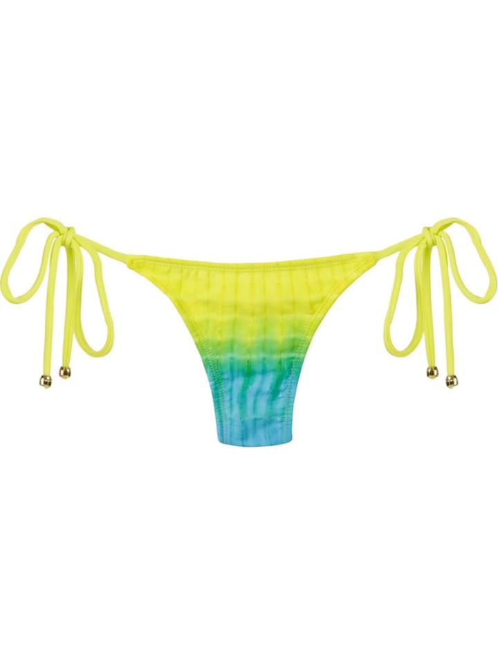 Blue Man Tie Dye Print Bikini Bottom