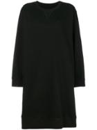 Mm6 Maison Margiela Crew Neck Jersey Dress - Black