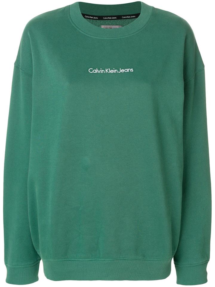 Ck Jeans Logo Sweatshirt - Green