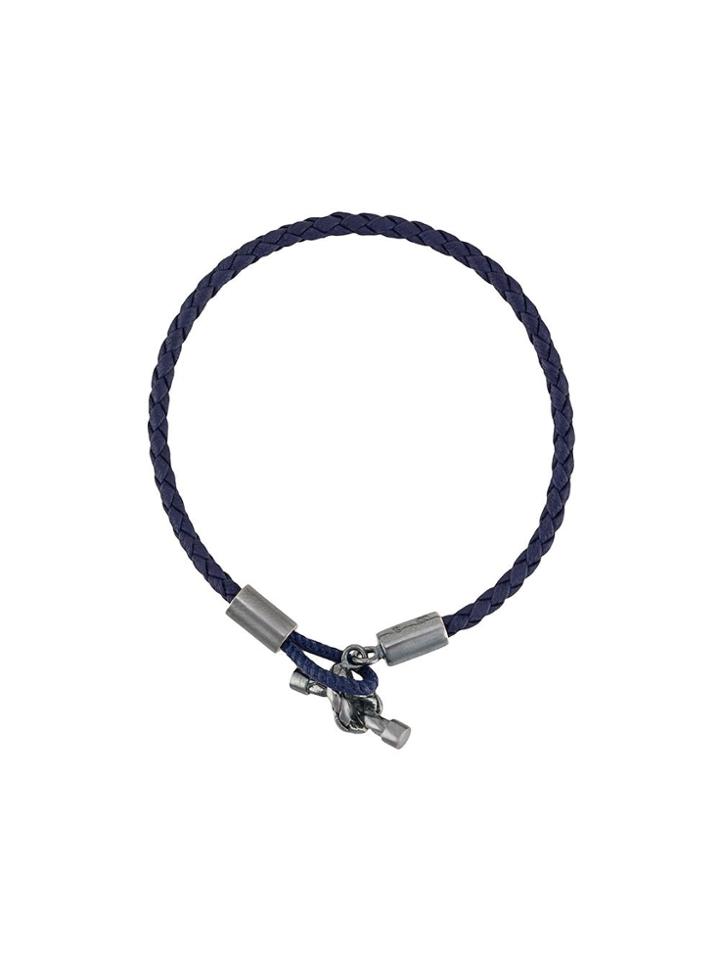 Bottega Veneta Woven Knot Bracelet - Blue