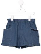 Familiar - Elasticated Waist Shorts - Kids - Cotton/polyurethane - 8 Yrs, Blue