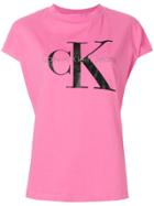Calvin Klein Jeans Logo T-shirt - Pink & Purple
