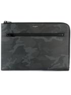 Saint Laurent Rider Camouflage Print Tablet Case, Men's, Black, Polyurethane/polyester