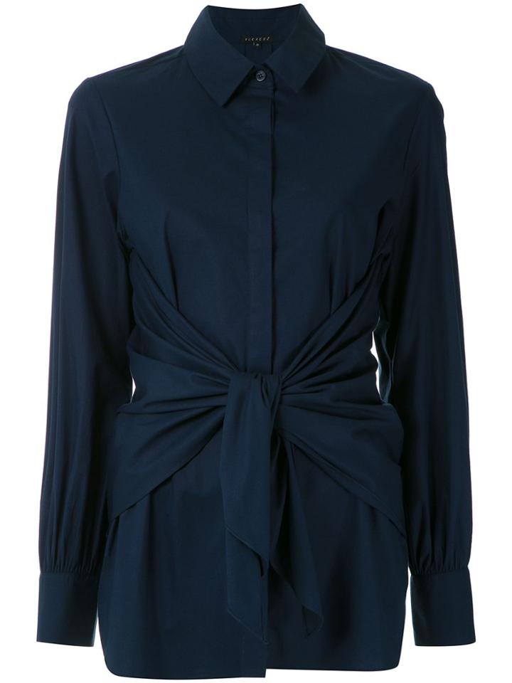Alcaçuz Tied Morgan Shirt - Blue