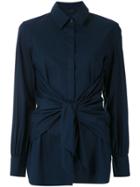 Alcaçuz Tied Morgan Shirt - Blue
