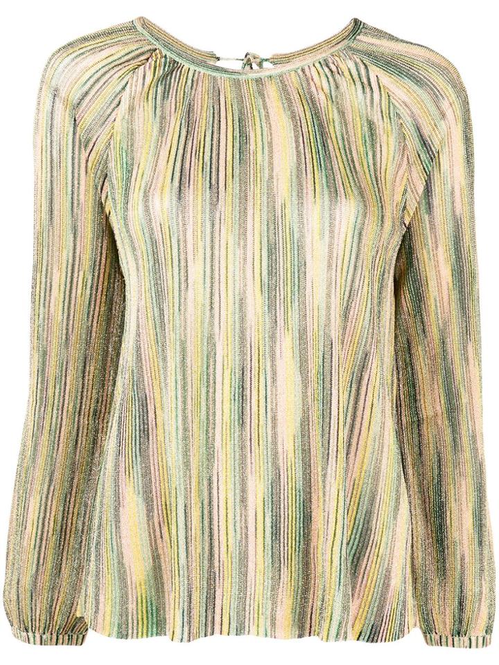 Missoni Longsleeved Loose Blouse - Green