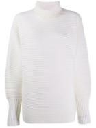 Victoria Victoria Beckham Ribbed Loose Fit Jumper - White