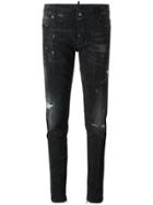 Dsquared2 Skinny Microstudded Jeans - Black