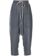 Rick Owens Drop Crotch Sweatpants - Blue