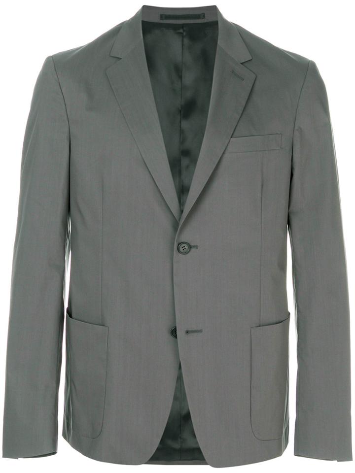 Prada Classic Single Breasted Blazer - Grey