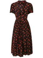 Ermanno Scervino Floral Day Dress - Black