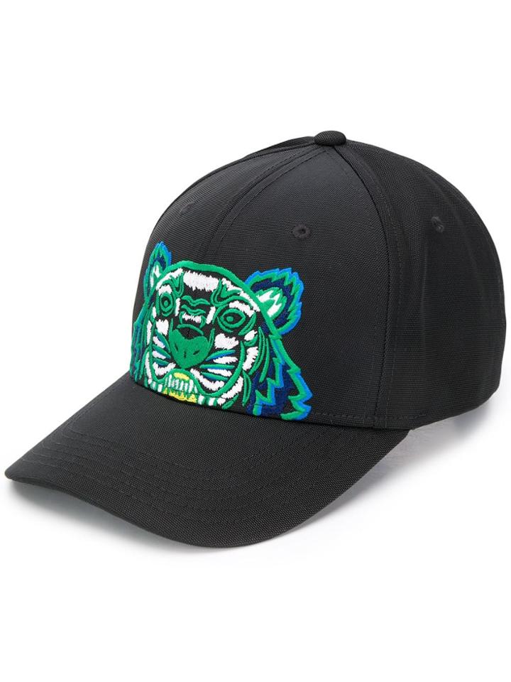 Kenzo Embroidered Detail Baseball Cap - Black