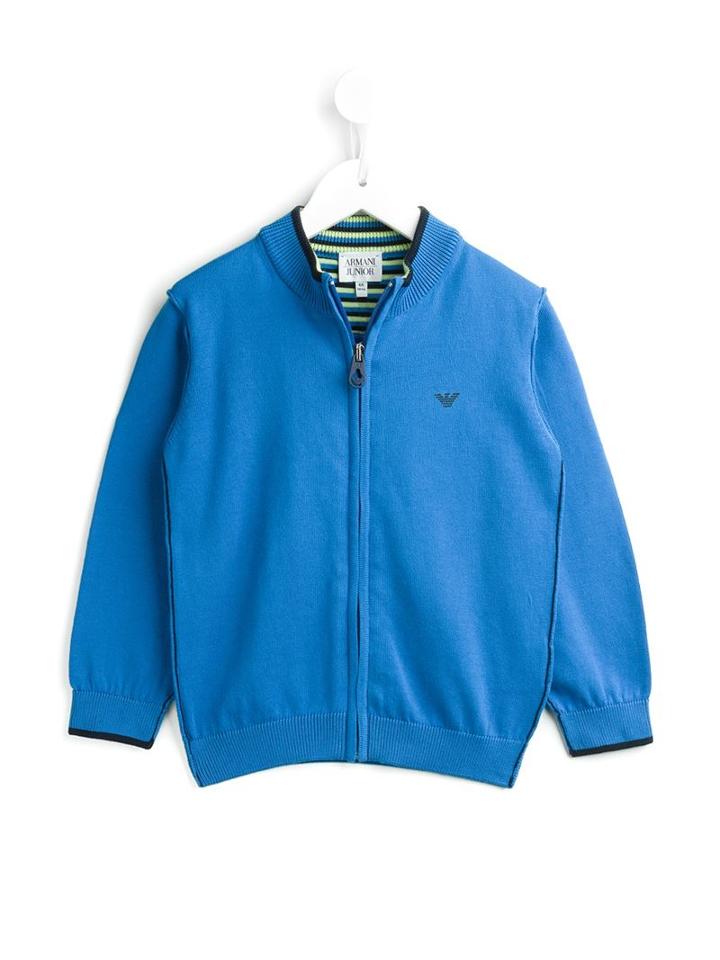 Armani Junior Zip-up Cardigan