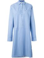 Vetements Striped Asymmetric Shirt Dress