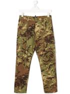 Dsquared2 Kids Slim Fit Camouflage Cargo Trousers - Green