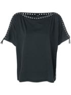 Diesel Eyelet Embellished T-shirt - Grey