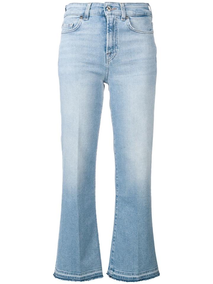7 For All Mankind Wide Leg Jeans - Blue