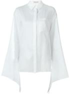 Emilio Pucci Embroidered Pocket Sheer Shirt