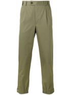 Salvatore Ferragamo Chino Trousers, Men's, Size: 48, Green, Cotton