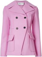 Valentino Double Breasted Coat - Pink & Purple