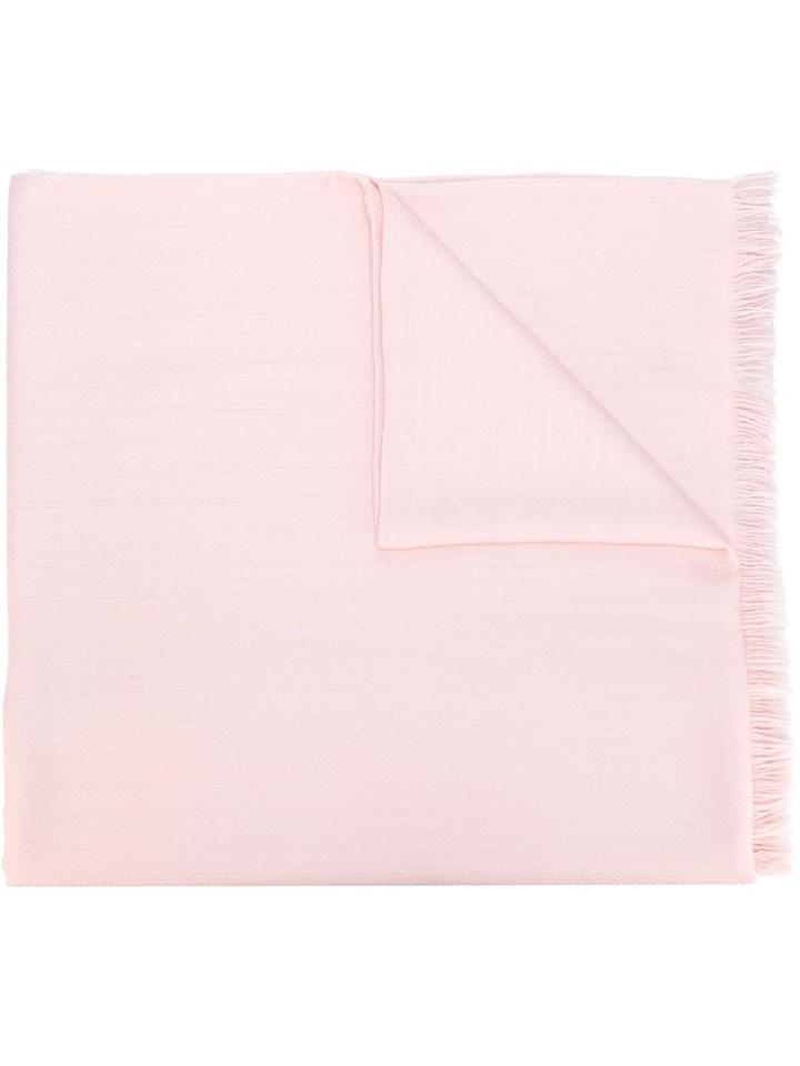 Hermès Vintage Frayed Scarf, Women's, Pink/purple