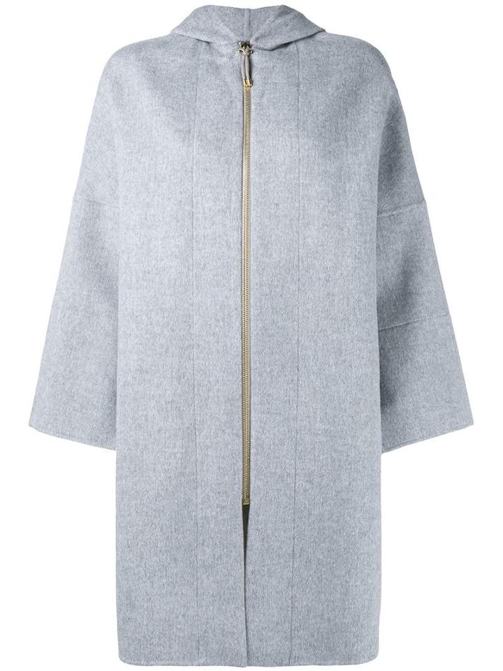 Acne Studios 'emile' Hooded Coat, Women's, Size: 34, Grey, Cashmere/wool
