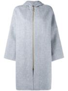 Acne Studios 'emile' Hooded Coat, Women's, Size: 34, Grey, Cashmere/wool