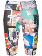 Ground Zero Full Print Sporty Tight Shorts - Multicolour