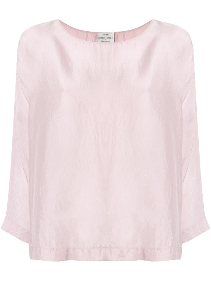 Forte Forte Plain Blouse - Pink & Purple