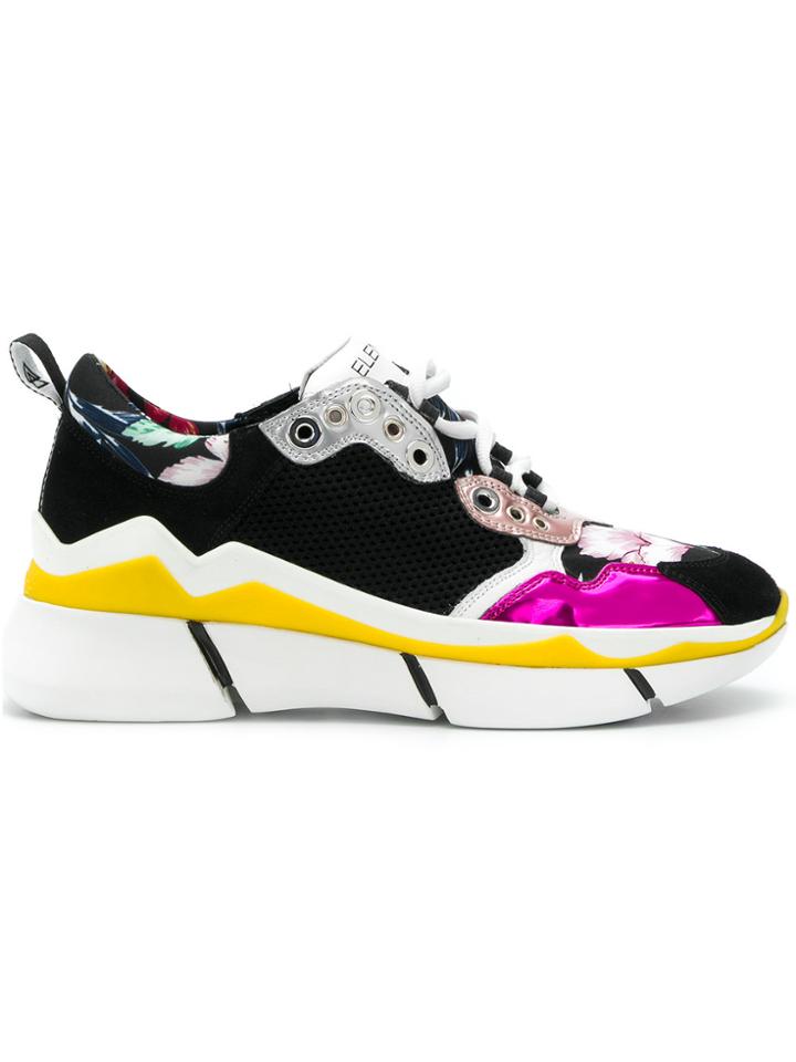 Elena Iachi Colour-block Sneakers - Black