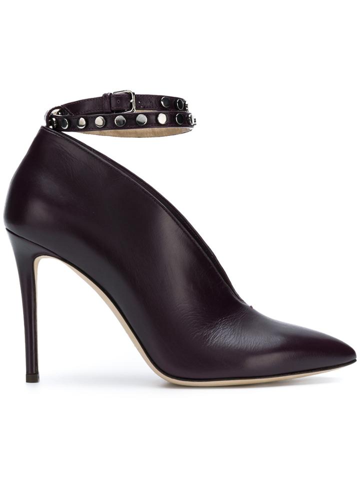 Jimmy Choo Lark 100 Booties - Pink & Purple