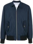 Ck Calvin Klein Zipped Bomber Jacket - Blue