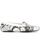 Tod's Gommini Printed Loafers - White