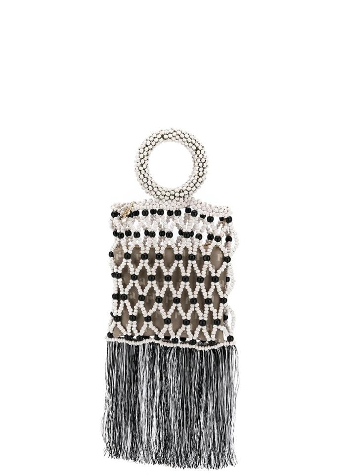 Rosantica Jules Beaded Tote Bag - Neutrals